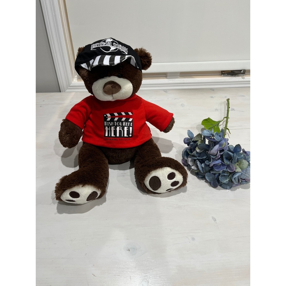 Universal Studios Plush‎ Teddy Bear Souvenir Wish You Were Here Hat